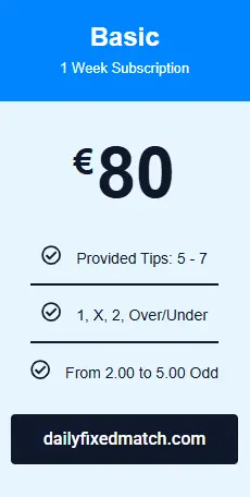  daily single fixed matches